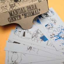 'Manual para gente "Normal"' 2017. . Design, Traditional illustration, and Packaging project by Paula Muñoz Sanchez - 01.10.2017