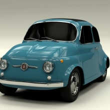 Fiat 500 (1967). 3D project by Eva Rodriguez Garcia - 01.17.2017
