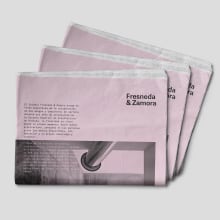 Fresneda & Zamora. Un proyecto de Br, ing e Identidad, Diseño editorial y Diseño Web de Plácida - 05.07.2017