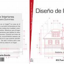 Portada - Diseño de Interiores para Dummies. Un proyecto de Diseño, Publicidad e Ilustración vectorial de Jeanette Alcantara - 05.07.2017
