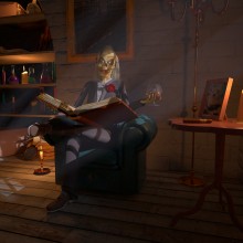 El señor de la cripta. Un projet de Design , 3D, Conception de personnages, Design d'intérieur , et Conception de produits de Belén Collado Bañuls - 05.07.2017