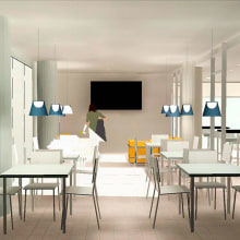 Diseño de Iluminación - Miau Gourmet Café. 3D, and Lighting Design project by Nerea Díaz - 05.05.2015