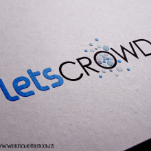 Logotipo: LETS CROWD. Design, and Graphic Design project by Elena Doménech - 07.05.2017