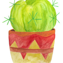 Cactus. Un proyecto de Ilustración tradicional de Eva - 29.06.2017