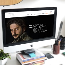 Diseño Web JC Arévalo Artista Visual. Web Design projeto de Cecilia O'Donnell - 06.06.2016