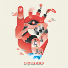 De Pistacho, con amor!!. Ilustração tradicional, Design gráfico e Ilustração vetorial projeto de Pistacho Studio - 06.07.2017