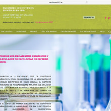 Página web II Encuentro científicos españoles en EEUU. Un proyecto de Diseño Web de Wellaggio - 08.07.2017