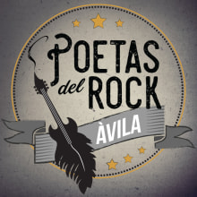Logotipo Festival 'Poetas del Rock'. Een project van  Ontwerp van eme_photodesign - 08.07.2017