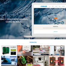Diseño Web - Hidrofil. Un proyecto de Desarrollo Web de Milagros Sánchez Fernández - 01.02.2017