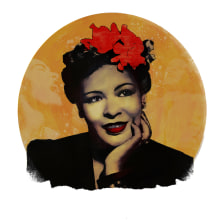 Mi Proyecto del curso: Retrato de Billie Holiday. Traditional illustration project by jlorenzo80 - 07.11.2017