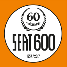 Logotipo Seat600 60 aniversario Monocromo. Un proyecto de Diseño, Dirección de arte, Br, ing e Identidad y Diseño gráfico de Javier Gómez Ferrero - 11.07.2017