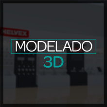 Diseño 3D: Stand, módulos, exhibidores. Design, and 3D project by Melissa Gutierrez Reyes - 10.15.2016