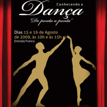 Poster "Conhecendo a Dança". Events, and Graphic Design project by Alexandre Arcari Milani - 08.01.2009