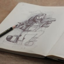 Moleskine SketchBook 2017 Ein Projekt aus dem Bereich Illustration von Óscar Lloréns - 14.07.2017