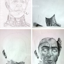Simón Bolívar - Portrait in pointillism.. Un proyecto de Ilustración tradicional de Seric Rhenals - 16.07.2017
