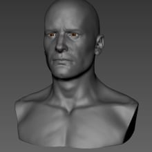  male head. Film, Video, TV, 3D, Fine Arts, Sculpture, Film, Infographics, and VFX project by carlos3d_r - 07.17.2017