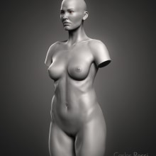 Practice torso woman. Un proyecto de Cine, vídeo, televisión, 3D, Bellas Artes, Escultura, Cine, Infografía y VFX de carlos3d_r - 17.07.2017