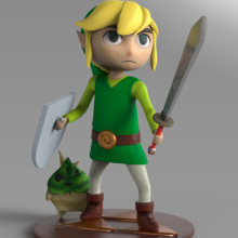 toon link. 3D, Character Design, To, and Design project by Victor Morcillo Luque - 07.20.2017