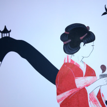 Mi Proyecto del curso: Hua Mulan. Traditional illustration, Fine Arts, and Collage project by Mariló Àlvarez - 07.24.2017