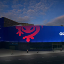 Rebranding del exterior del Estadio Ciutat de Valencia. Un proyecto de 3D, Arquitectura, Diseño industrial y Vídeo de Samuel Segura Pareja - 14.07.2017