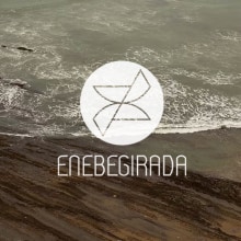 Logotipo Enebegirada. Design gráfico projeto de Lorea Espada - 05.01.2017