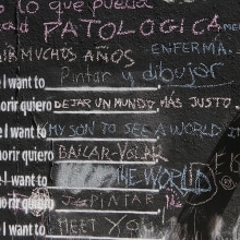 Before I die Wall Valencia. Set Design, Calligraph, and Street Art project by Manuela Ruiz - 07.25.2013