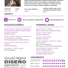 Currículo. Design projeto de Lydia Mellado Martínez - 19.07.2017