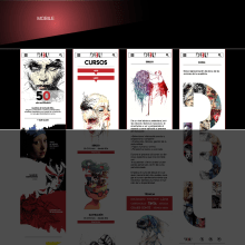 Página web para escuela de dibujo. Un proyecto de Diseño Web de marc satlari - 25.07.2017