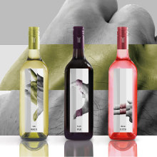 Etiquetas de para trilogía de vinos Castellroig. Een project van Packaging van marc satlari - 25.07.2017