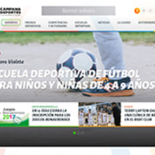 Diseño Web Responsive Portal de Deportes de Municipio. Web Design project by Sebastian Sosa Dumé - 04.26.2017