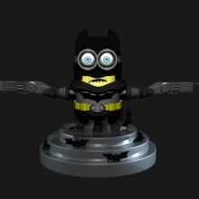 Minion Batman | Proyecto personal. 3D project by Joan Congost Abelenda - 03.25.2015