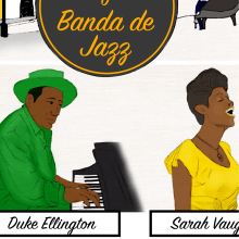 La historia del jazz - Revista Niú. Un proyecto de Ilustración tradicional e Infografía de Onguitta Sánchez - 28.07.2017