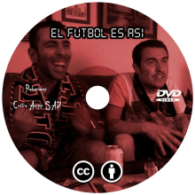 Caratula y galleta DVD  "El fútbol es así". Design gráfico projeto de Marcos Flórez Tascón - 02.08.2017
