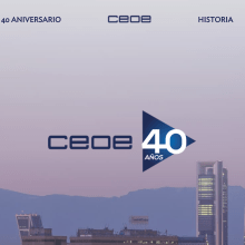 Landing page CEOE 40 Aniversario. Desenvolvimento Web projeto de Josep Chaques Ojeda - 11.05.2017
