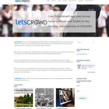 www.letscrowd.eu Web Design / Diseño Web. Un progetto di Graphic design e Web design di Elena Doménech - 07.08.2017