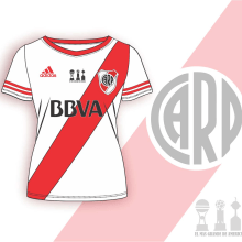 Chomba clasica River Plate. Design de vestuário, e Design gráfico projeto de Macarena Di Gregorio - 07.08.2017