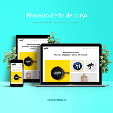 Diseño de mi portafolio web (Proyecto final de curso). Web Development project by Kobby Mendez - 08.12.2017