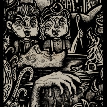 La Cripta IV Canibalismo (fanzine). Traditional illustration project by Isaac López Virgili (Isac Demons) - 02.15.2017
