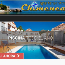 Apartametos Chimenea. Web Design, Cop, writing, and Photo Retouching project by Esther Valverde - 08.15.2017
