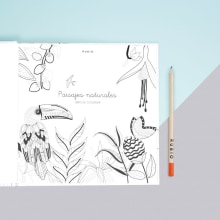 Paisajes Naturales. Ilustração tradicional, e Design editorial projeto de Laura Inat - 31.08.2016