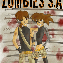  Zombies S.A (Original comic) (Pages with no order in particular). Design, Traditional illustration, Character Design, and Comic project by Luigina Lamanna - 04.14.2014