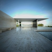 Pabellón Van Der Rohe / 3D render. Un proyecto de 3D y Arquitectura de Juan J. Moreno - 15.03.2015