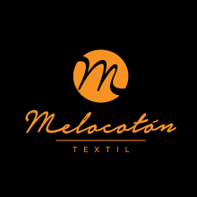 Melocotón Textil // Diseño de logo y aplicaciones de color. Br, ing, Identit, and Graphic Design project by Edgar Collazo - 07.09.2017