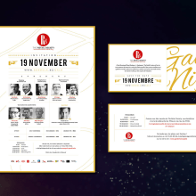 Invitation - Gala event. Un proyecto de Diseño, Diseño editorial y Diseño gráfico de Katherine Medina - 07.09.2017