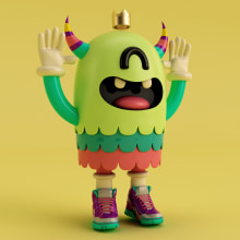 Monster Toy Prototipo 1.0 . Un proyecto de 3D y Diseño de personajes de Adrian Design - 11.09.2017
