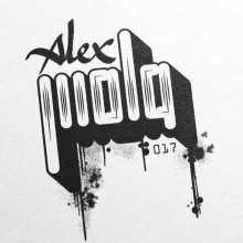 Alex Mola. Un proyecto de Dirección de arte, Diseño gráfico, Caligrafía y Lettering de Toni Buenadicha - 15.09.2017