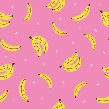 Banana Print . Un projet de Design , Illustration traditionnelle, Conception de produits et Illustration vectorielle de Raquel Sarabia Ruda - 14.09.2017