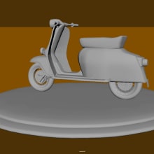 motorcycle model. 3D projeto de Israel Audelo Ruiz - 20.09.2017