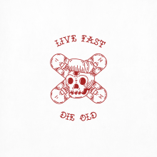 Live fast. Traditional illustration, Graphic Design, and Vector Illustration project by Javi Rodríguez - 09.27.2017