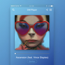 Music Player UI . Design, and UX / UI project by Derck Michel - 09.26.2017
